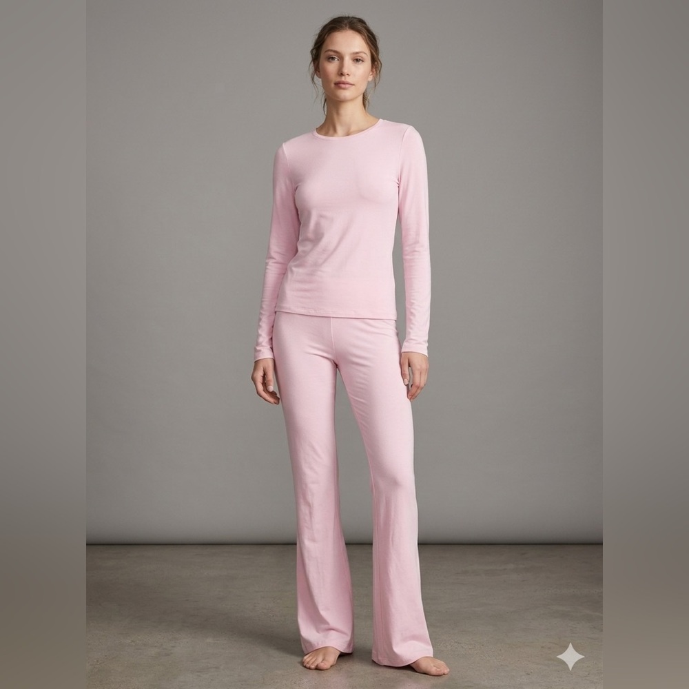 Pink Long Sleeve Top + Pants Lounge Set Excellent Condition Size Small